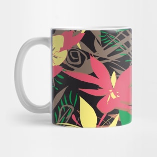 Colorful Flowers Print Mug